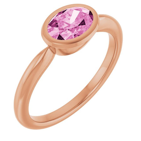 Lab-Grown Pink Sapphire | Oval | 7 x 5mm
