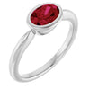 Lab-Grown Ruby | Oval | 7 x 5mm