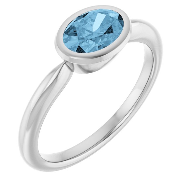 Natural Sky Blue Topaz | Oval | 7 x 5mm