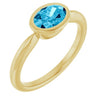Natural Aquamarine | Oval | 7 x 5mm