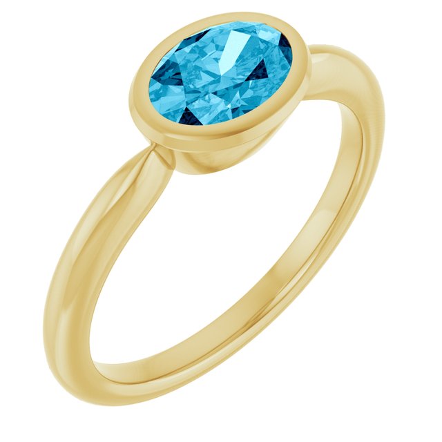 Natural Aquamarine | Oval | 7 x 5mm