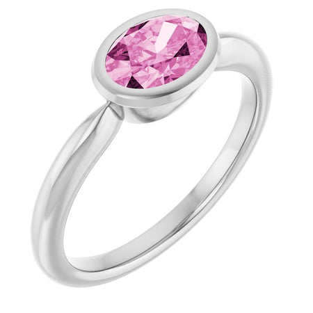 Lab-Grown Pink Sapphire | Oval | 7 x 5mm