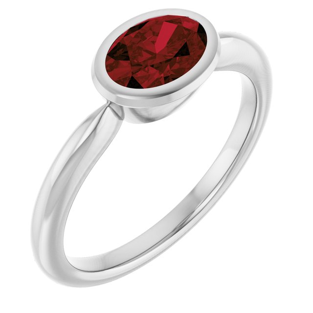 Natural Mozambique Garnet | Oval | 7 x 5mm