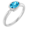 Natural Aquamarine | Oval | 7 x 5mm