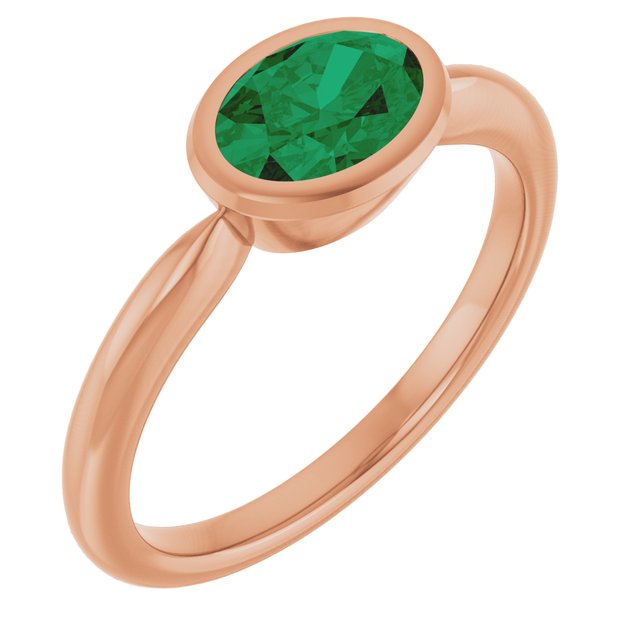 Lab-Grown Emerald | Oval | 7 x 5mm