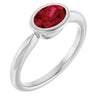 Lab-Grown Ruby | Oval | 7 x 5mm