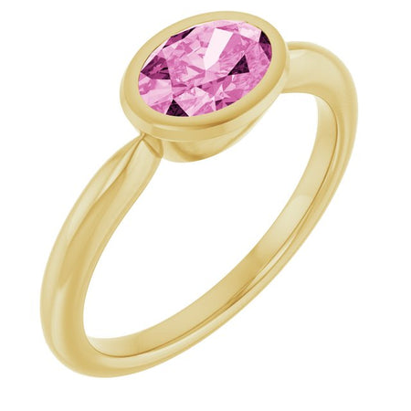 Lab-Grown Pink Sapphire | Oval | 7 x 5mm