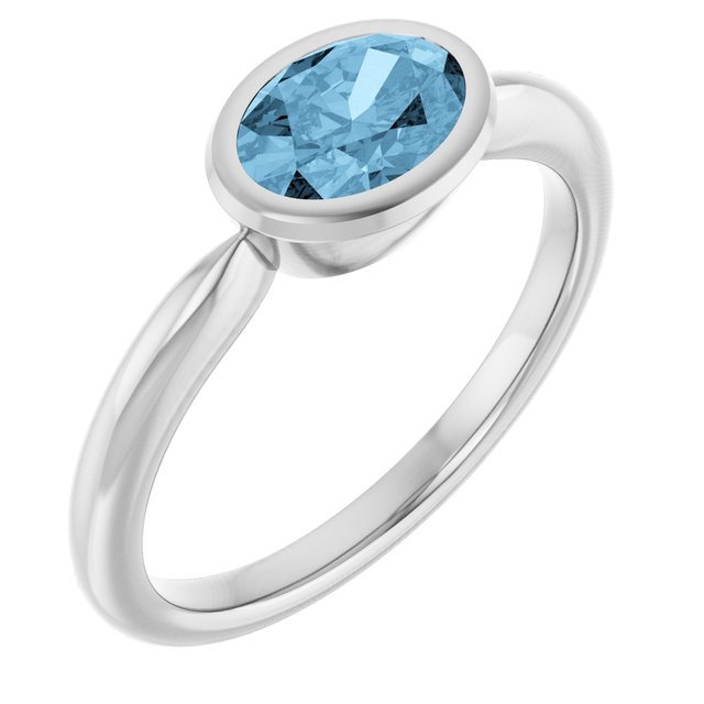 Natural Sky Blue Topaz | Oval | 7 x 5mm