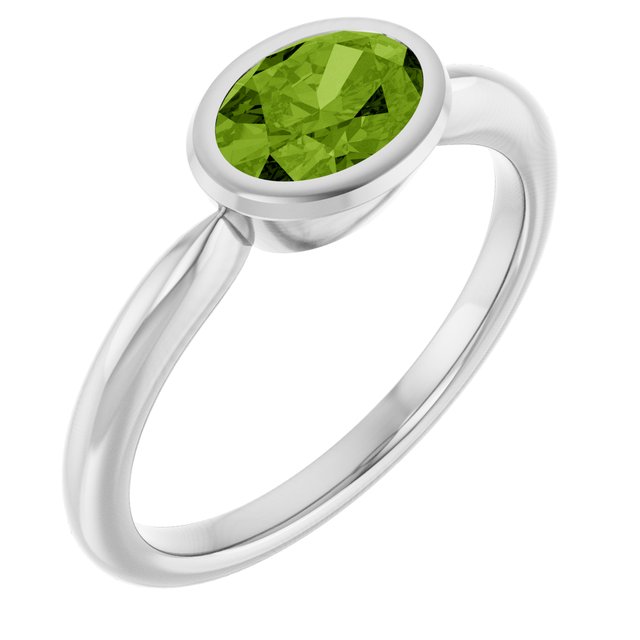 Natural Peridot | Oval | 7 x 5mm