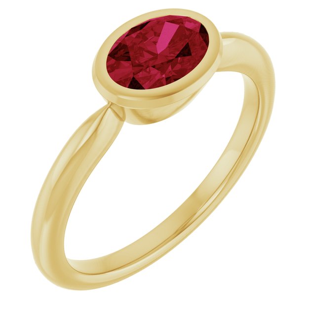 Lab-Grown Ruby | Oval | 7 x 5mm