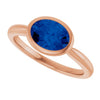 Lab-Grown Blue Sapphire | Oval | 8 x 6mm