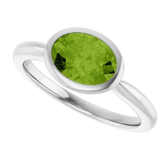 Natural Peridot | Oval | 8 x 6mm