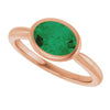 Lab-Grown Emerald | Oval | 8 x 6mm