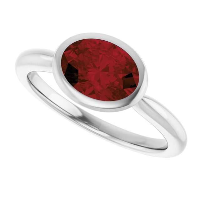 Natural Mozambique Garnet | Oval | 8 x 6mm