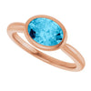 Natural Aquamarine | Oval | 8 x 6mm