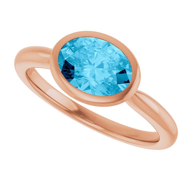 Natural Aquamarine | Oval | 8 x 6mm
