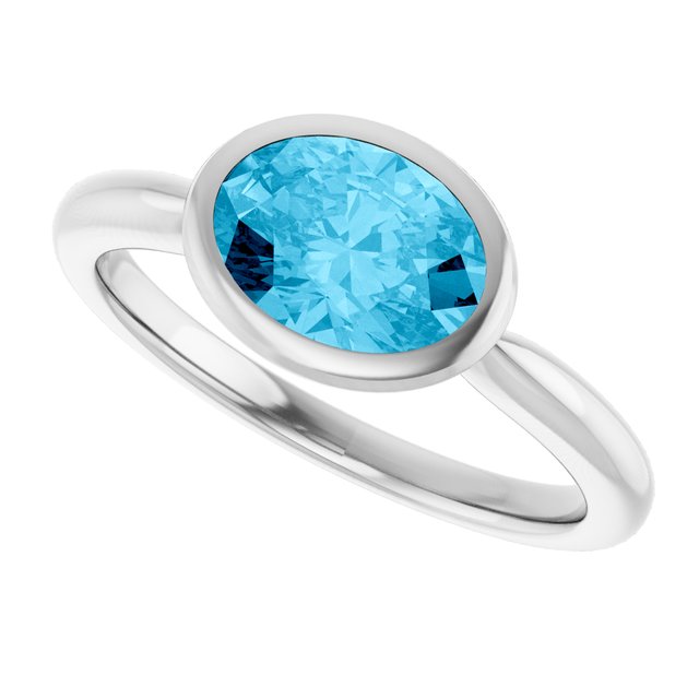 Natural Aquamarine | Oval | 8 x 6mm
