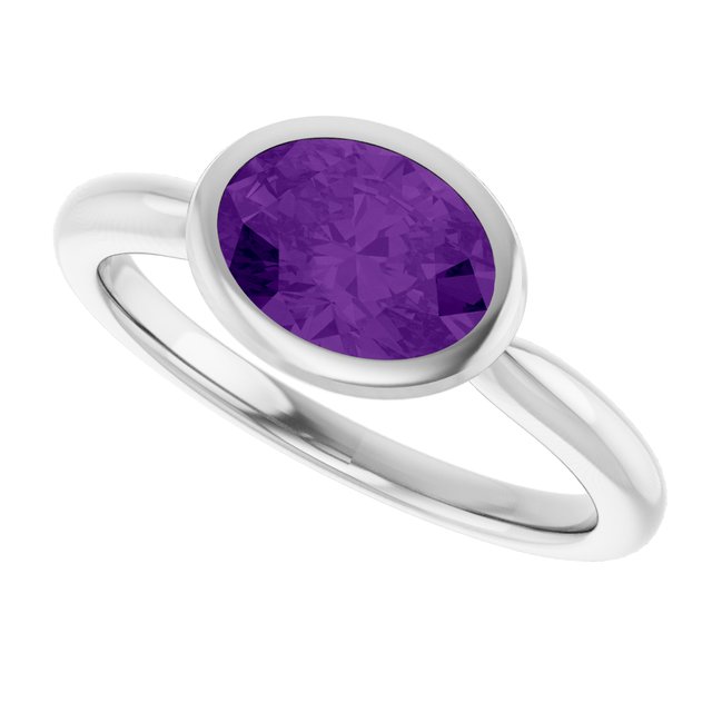 Natural Amethyst | Oval | 8 x 6mm