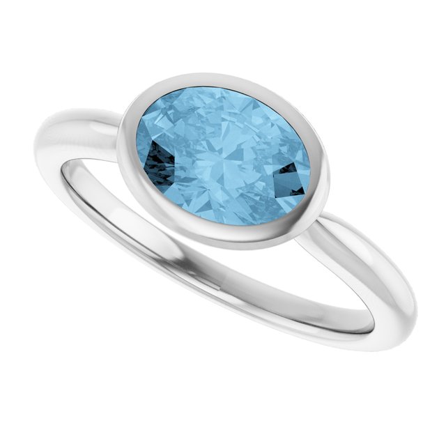 Natural Sky Blue Topaz | Oval | 8 x 6mm