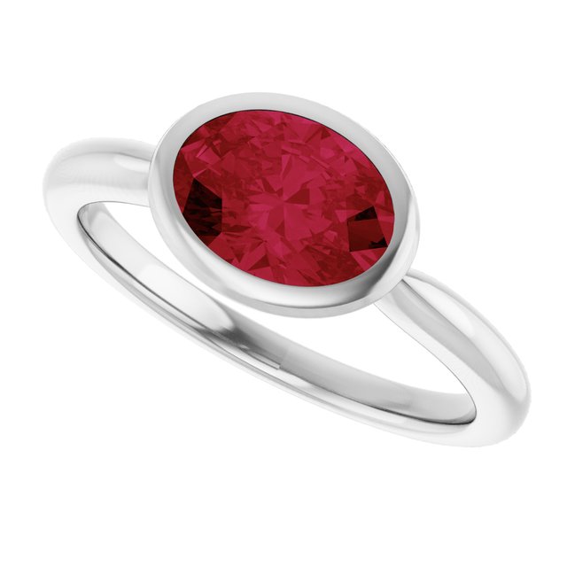Lab-Grown Ruby | Oval | 8 x 6mm