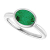 Lab-Grown Emerald | Oval | 8 x 6mm