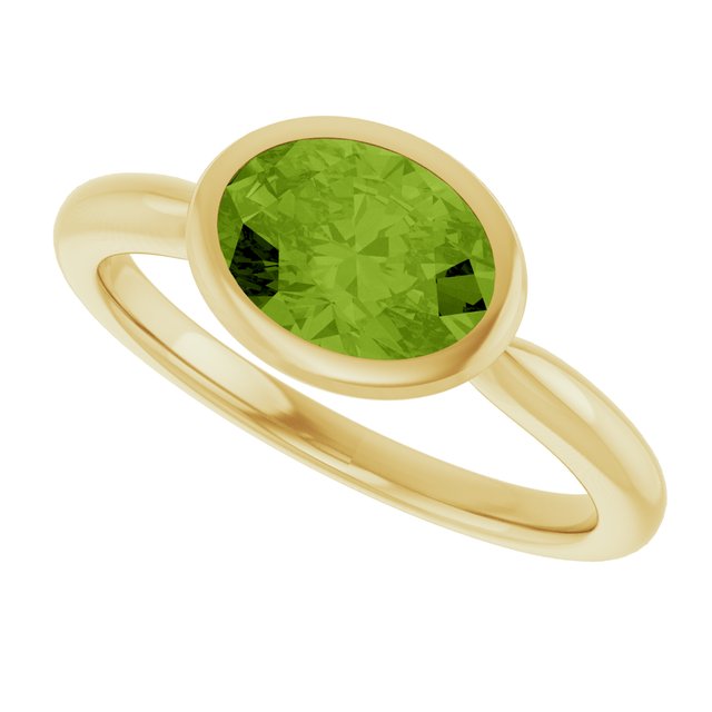 Natural Peridot | Oval | 8 x 6mm