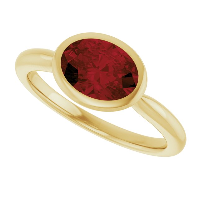 Natural Mozambique Garnet | Oval | 8 x 6mm