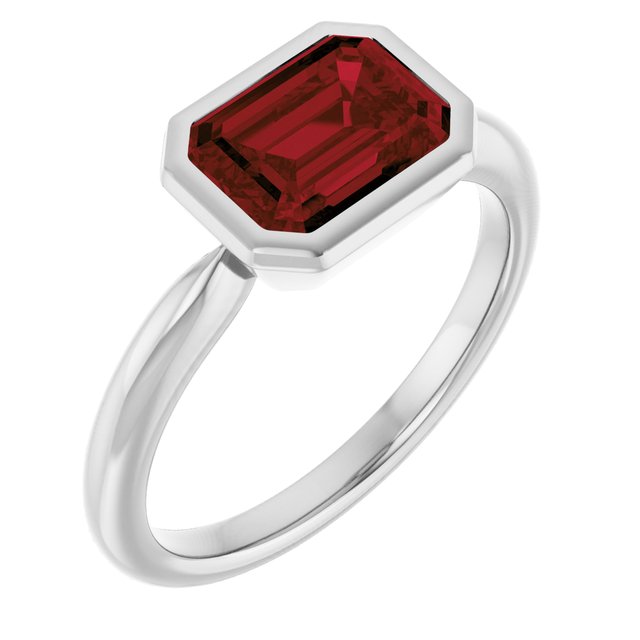 Natural Mozambique Garnet | Emerald | 8 x 6mm