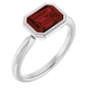 Natural Mozambique Garnet | Emerald | 8 x 6mm