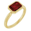 Natural Mozambique Garnet | Emerald | 8 x 6mm