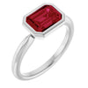 Lab-Grown Ruby | Emerald | 8 x 6mm