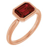 Natural Mozambique Garnet | Emerald | 8 x 6mm