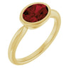 Natural Mozambique Garnet | Oval | 8 x 6mm