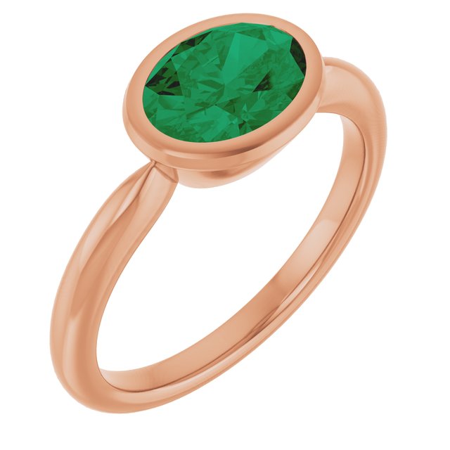 Lab-Grown Emerald | Oval | 8 x 6mm