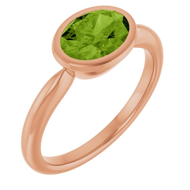 Natural Peridot | Oval | 8 x 6mm