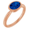 Lab-Grown Blue Sapphire | Oval | 8 x 6mm