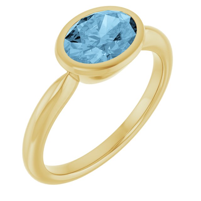 Natural Sky Blue Topaz | Oval | 8 x 6mm