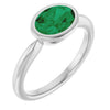 Lab-Grown Emerald | Oval | 8 x 6mm