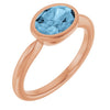 Natural Sky Blue Topaz | Oval | 8 x 6mm