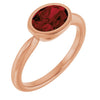 Natural Mozambique Garnet | Oval | 8 x 6mm