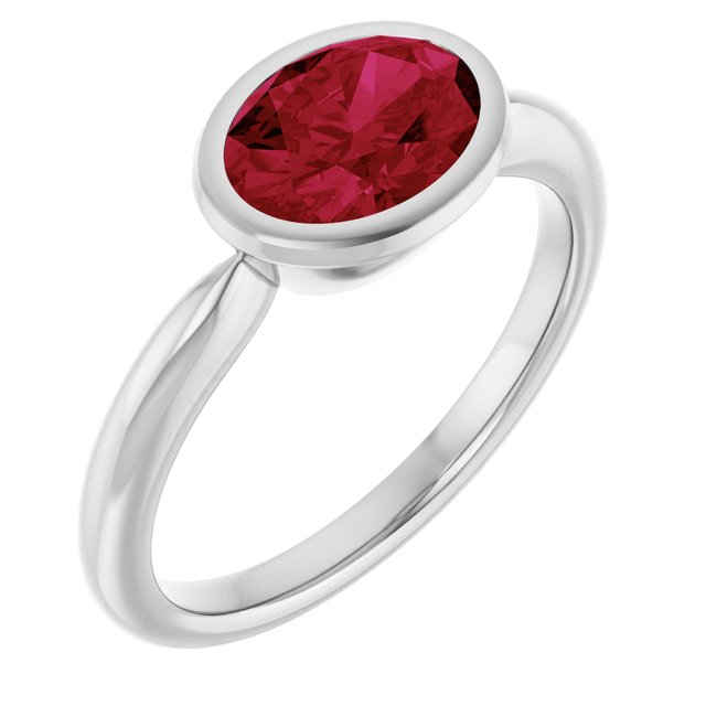 Lab-Grown Ruby | Oval | 8 x 6mm