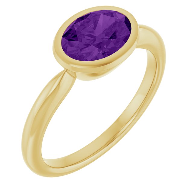 Natural Amethyst | Oval | 8 x 6mm