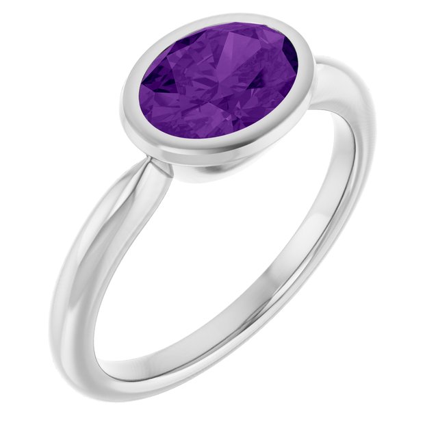 Natural Amethyst | Oval | 8 x 6mm