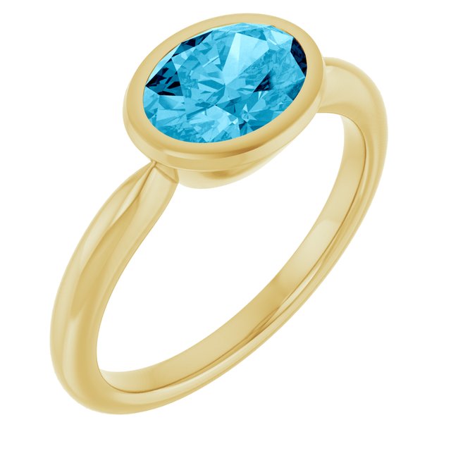 Natural Aquamarine | Oval | 8 x 6mm