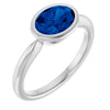 Lab-Grown Blue Sapphire | Oval | 8 x 6mm