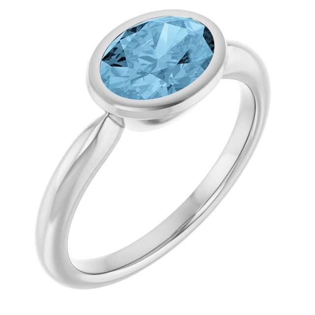 Natural Sky Blue Topaz | Oval | 8 x 6mm