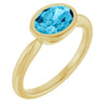 Natural Aquamarine | Oval | 8 x 6mm