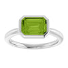 Natural Peridot | Emerald | 8 x 6mm