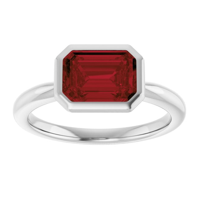 Natural Mozambique Garnet | Emerald | 8 x 6mm