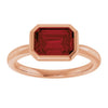 Natural Mozambique Garnet | Emerald | 8 x 6mm